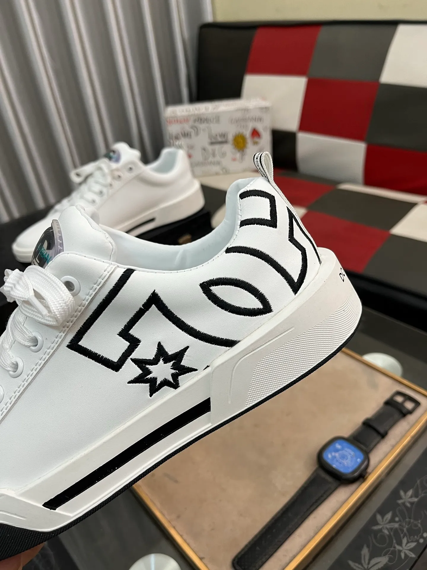 Men's shoes 💰480⌚️⌚️【DG～】Couple casual shoes 2025z cabinet simultaneous sale 🔶Size: 35-46, 🔜The upper is made of multi-material splicing ➕Genuine leather lining, comfortable and breathable, sole: original comfortable and wear-resistant outsole, ⚠️The real thing📱Photographed🎬The real thing is better📢📢📢